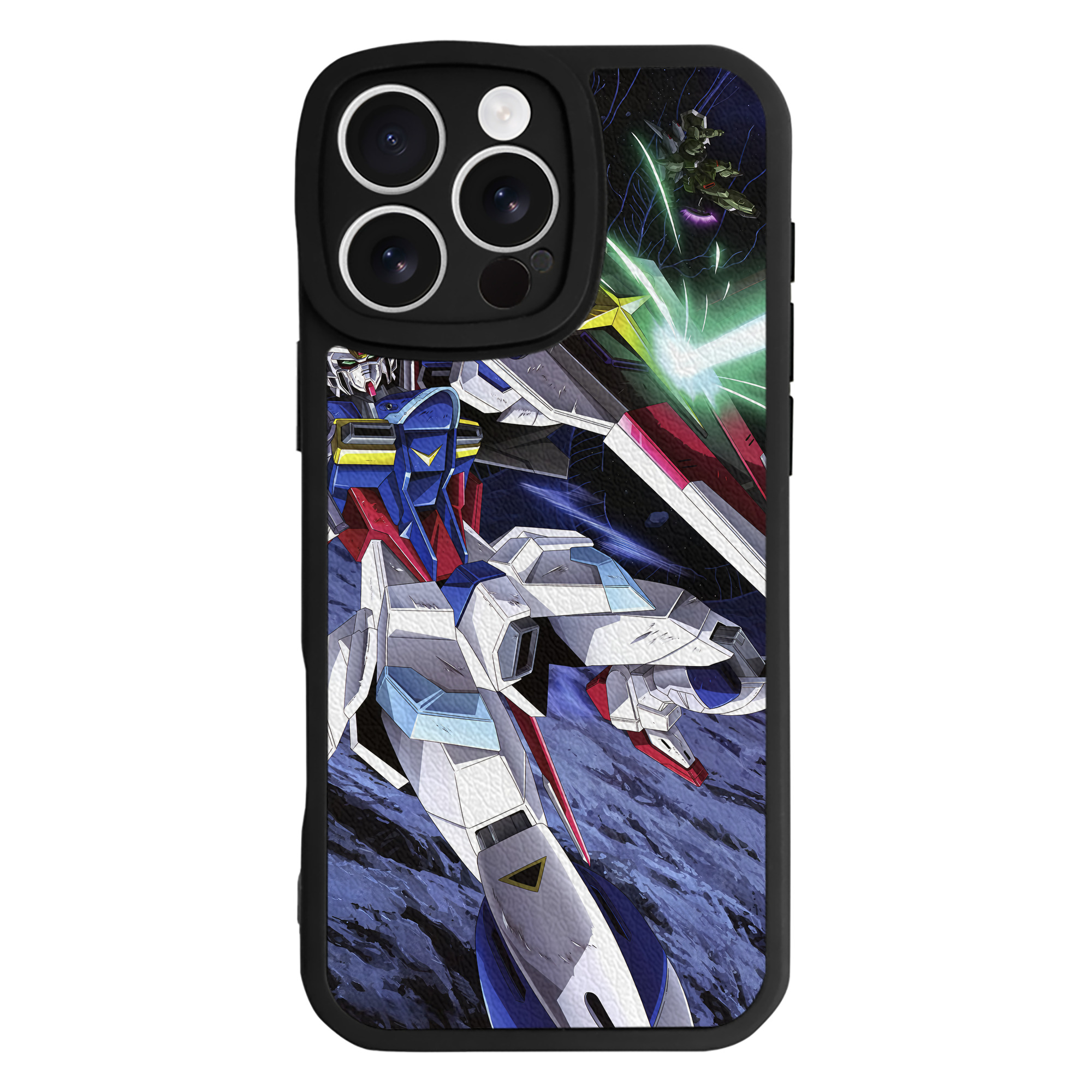 （画像用） 機動戦士ガンダム Mobile Suit Gundam 【iPhone 16シリーズ対応】シリコンスマホケース（レザー調） 材質：シリコン